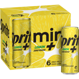 Photo of Sprite Lemon Plus Zero Sugar Multipack Mini Cans