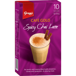 Photo of Greggs Cafe Gold Chai Latte 10 Pack