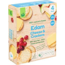 Photo of WW Cheese & Crackers Edam 4 Pack