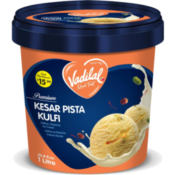 Photo of Vadilal Ice Cream - Kesar Pista Kulfi 1l