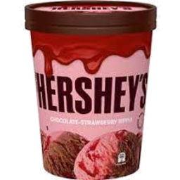 Photo of Hershey's Ice Cream Chocolate Strawberry Ripple