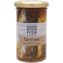 Photo of Good Fish Sardines Olive Oil Jar 195g