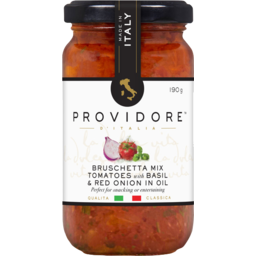 Photo of Providore Bruschetta Mix Tomates With Basil & Red Onion In Oil 190g