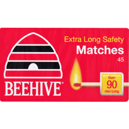 Photo of Beehive Matches Extra Long Safety 45 Pack