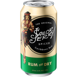 Photo of Sailor Jerry Spice Rum & Dry 375ml