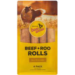 Photo of Bow Wow Beef/Roo Rolls #4pk