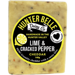 Photo of Cheese - Cheddar Lime & Cracked Pepper Hunter Belle Dairy Co