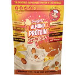 Photo of MACRO MIKE Almond Protein Sample Pack 8x40g