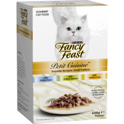 Photo of Fancy Feast Adult Petit Cuisine Tuna And Salmon And Cod Grilled Wet Cat Food 6.0x50g