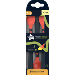 Photo of Tommee Tippee Heat Sense Weaning Spoons With Bacshield Antibacterial Technology And Long Anti-Slip Handles, +, Pack Of 3
