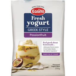 Photo of EasiYo Fresh Yogurt Base Greek Style Passionfruit 230g