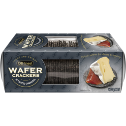 Photo of Ob Finest Wafer Crackers Activated Charcoal With Sesame Seeds 100g 100g