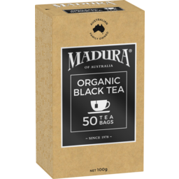 Photo of Madura Organic Black Tea 50 Tea Bags 100g
