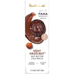 Photo of Health Lab Holy Hazelnut Nut Butter Filled Balls 3 Pack