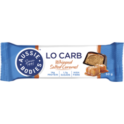 Photo of Aussie Bodies Lo Carb Protein Bar Whipped Salted Caramel 50g