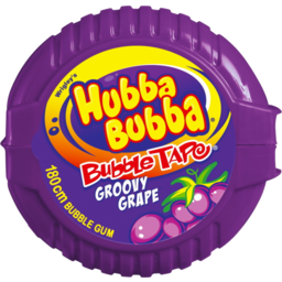 Photo of Wrigleys Hubba Bubba Grape Gum Tape 180cm 56g