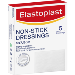Photo of Elastoplast Non-Stick Dressings 5 5 Pack 7.5cm