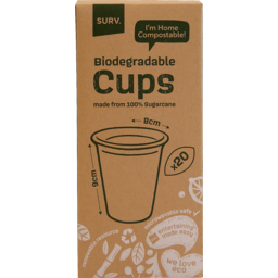 Photo of Surv Bio Cup Sugar Cane 20 Pack