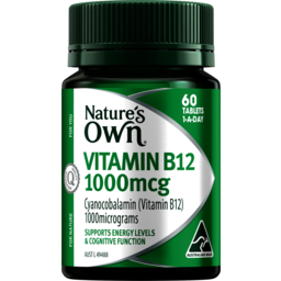 Photo of Nature's Own Vitamin B12 1000 mcg 60-tabs