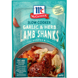 Photo of McCormick Slow Cookers Garlic & Herb Lamb Shanks