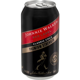 Photo of Johnnie Walker Whisky & Cola Premium Blend Can 375ml