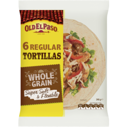 Photo of Old El Paso Wholegrain Tortillas Fajitas 6 Pack 240g