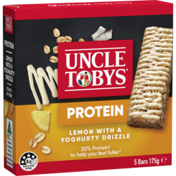 Photo of Uncle Tobys Protein Muesli Bar Snacks Lemon With Yoghurty Drizzle X5 175g 