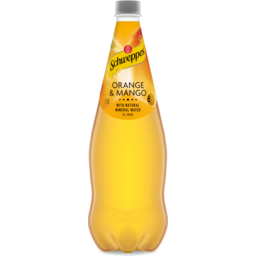 Photo of Schweppes Orange Mango Natural Mineral Water Bottle 1.1l