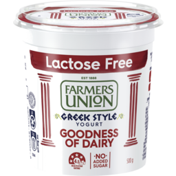 Photo of Farmers Union Greek Style Lactose Free Yogurt 500gm