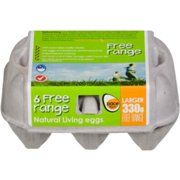 Photo of Pace Farm Natural Living Eggs Free Range 6 Eggs Min g Carton