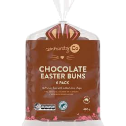 Photo of Comm Co Easter Buns Choc 6pk