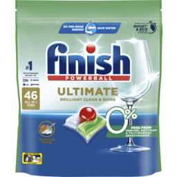 Photo of Finish Ultimate 0% Dishwashing Tablets Regular 46 Pack
