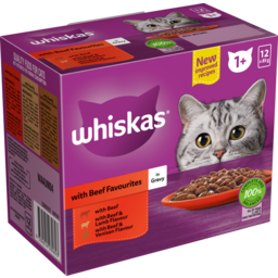 Photo of Whiskas Beef With Gravy Mvms 12x85g