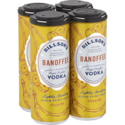 Photo of Billson's Banoffee Vodka Can 4pk