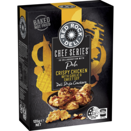 Photo of Red Rock Deli Chef Series Crispy Chicken With Garlic & Sweet Soy Potato Chips Share Pack 135g