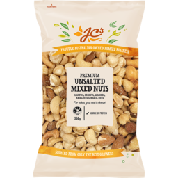 Photo of J.C.'s Premium Unsalted Mixed Nuts 350g