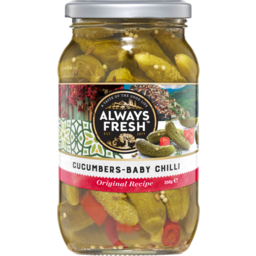 Photo of Always Fresh Baby Cucumbers Chilli Original Recipe 350g