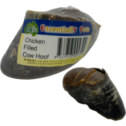 Photo of Essentially Pets Chicken Filled Cow Hoof Ea