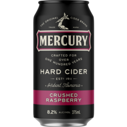 Photo of Mercury Hard Cider Crushed Raspberry 8.2% 375ml Can 375ml