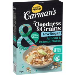 Photo of Carman's Goodness & Grains Low Sugar Almond & Coconut Flakes