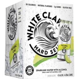 Photo of White Claw Natural Lime Seltzer Cans