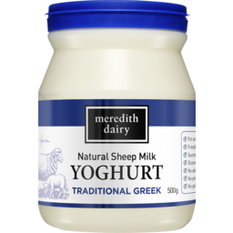Photo of Meredith Dairy Sheep Milk Greek Yoghurt 500gm