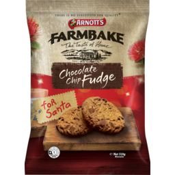 Photo of Arnotts Farmbake Chocolate Chip Fudge Biscuits 310g