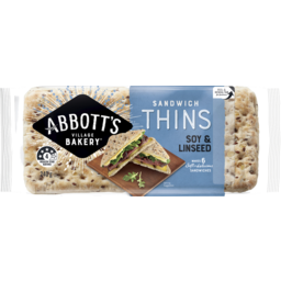 Photo of Abbott's Village Bakery® Sandwich Thins Soy & Linseed 240g