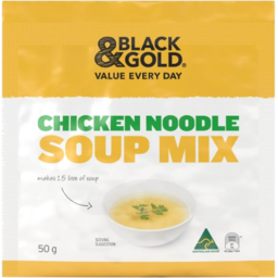 Photo of Black & Gold Chicken Noodle Soup Mix 50g