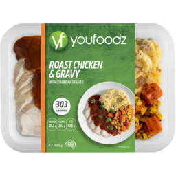 Photo of Youfoodz Roast Chicken & Gravy With Loaded Mash & Veg Ready To Eat Fresh Meal