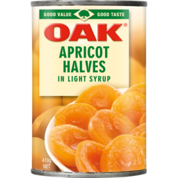 Photo of Oak® Apricot Halves In Light Syrup 410g