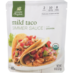 Photo of Simply Organic Simmer Sauce For Chicken Mild Taco