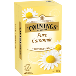 Photo of Twinings Pure Camomile Herbal Infusion Tea Bags 40 Pack 48g 48g