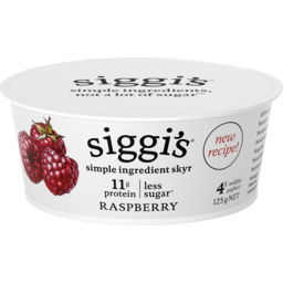 Photo of Siggi's Yoghurt 4% Raspberry 125gm